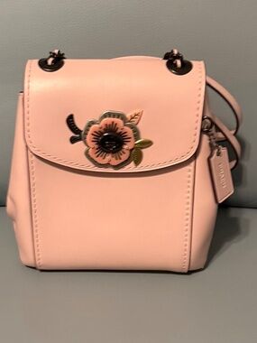 Coach Parker Convertible Backpack 16 with Tea Rose